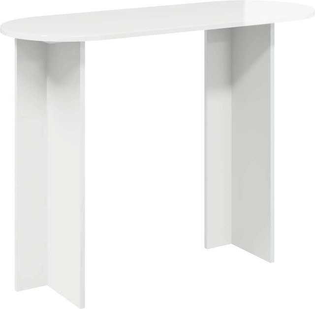 vidaXL Konsolentisch in Hochglanz Weiß aus Holzwerkstoff, B/T/H: 100 x 39,5 x 75 cm - Bild 1