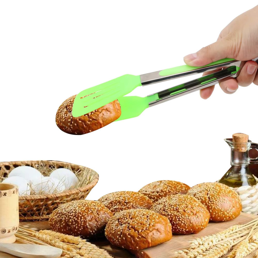 NICEYARD Küchenzange aus Edelstahl mit Silikonbeschichtung in Rot für BBQ, Pizza und Steak - Bild 2
