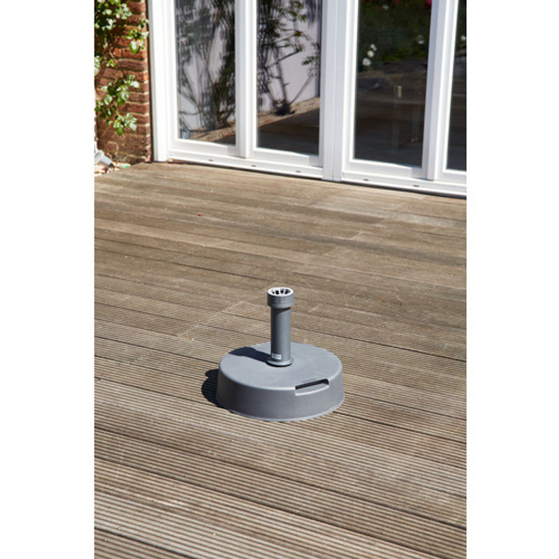 SIENA GARDEN Schirmständer aus Kunststoff in Grau für Schirmstöcke mit Durchmesser 19 - 54 mm - Bild 2