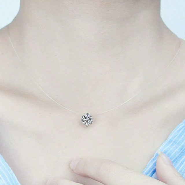 MTMA Halskette Damen, Diamant, Zirkonia, Weiß, 8mm - Bild 1