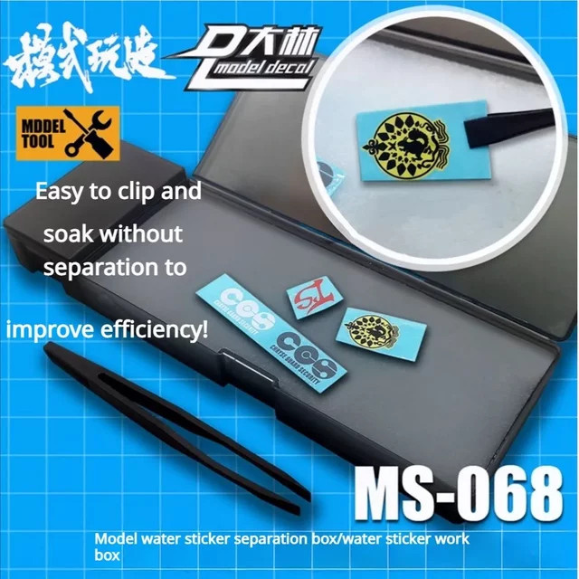 MS068 Wassertransferdruck-Papierbox für Gundam-Modellbau und Militärwerkzeug mit großer Kapazität - Bild 1