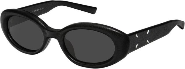 Gentle Monster MM107LEATHERL01 Sonnenbrille, oval, Unisex, Vollrand, Black gray, Acetate - Bild 1