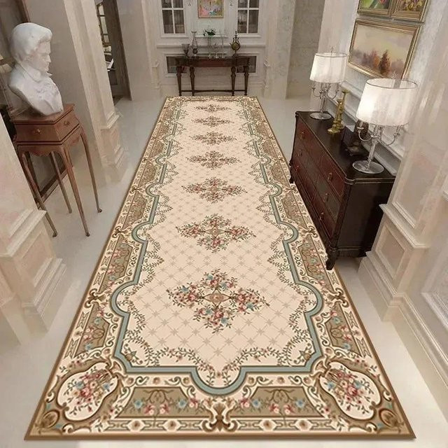 Marokkanischer Korridorteppich Super Six, rutschfester Läufer im europäischen Stil, beige, B: 70 cm, L: 200 cm - Bild 1