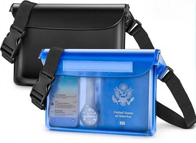 HAISSKY Wasserdichte Handy Tasche für iPhone 17 16 15 14 Pro Max Air Plus, Transparent, Outdoor Schwimmen Tauchen mit Taille Pack - Bild 1