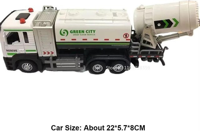 Linyi toy car Staubentfernungs- und Nebelverhütungssprayfahrzeuge, Modellspielzeug, 1:32, mit Licht und Sound, ab 14 Jahren - Bild 1