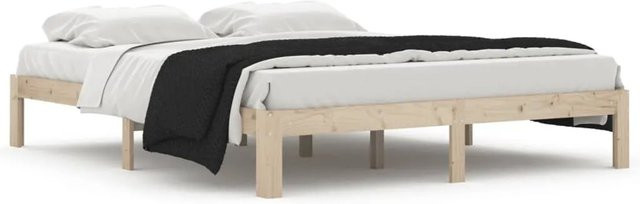 vidaXL Massivholzbett aus Kiefer in Braun, B/T/H: 160 x 200 x 163,5 cm - Bild 1
