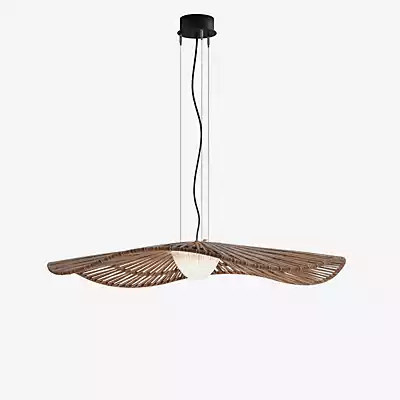 Bover Mediterrània LED Outdoor Pendelleuchte aus Rattan in Braun, Schwarz oder Weiß - Bild 1