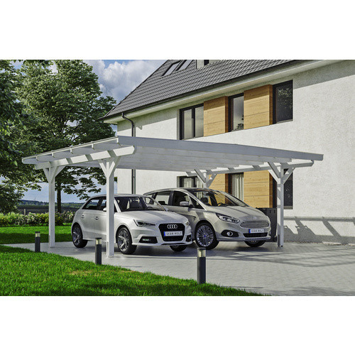 SKANHOLZ Carport Odenwald in Weiss, B/T: 640 x 541 cm, Firsthöhe: 244 cm - Bild 2