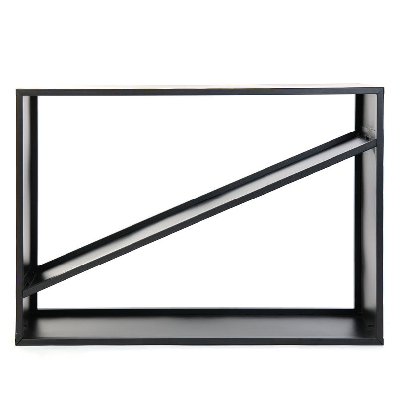 Westmann Stahl Kaminholzregal Holzlager schwarz B/H/T: 115 x 80 x 35 cm - Bild 2