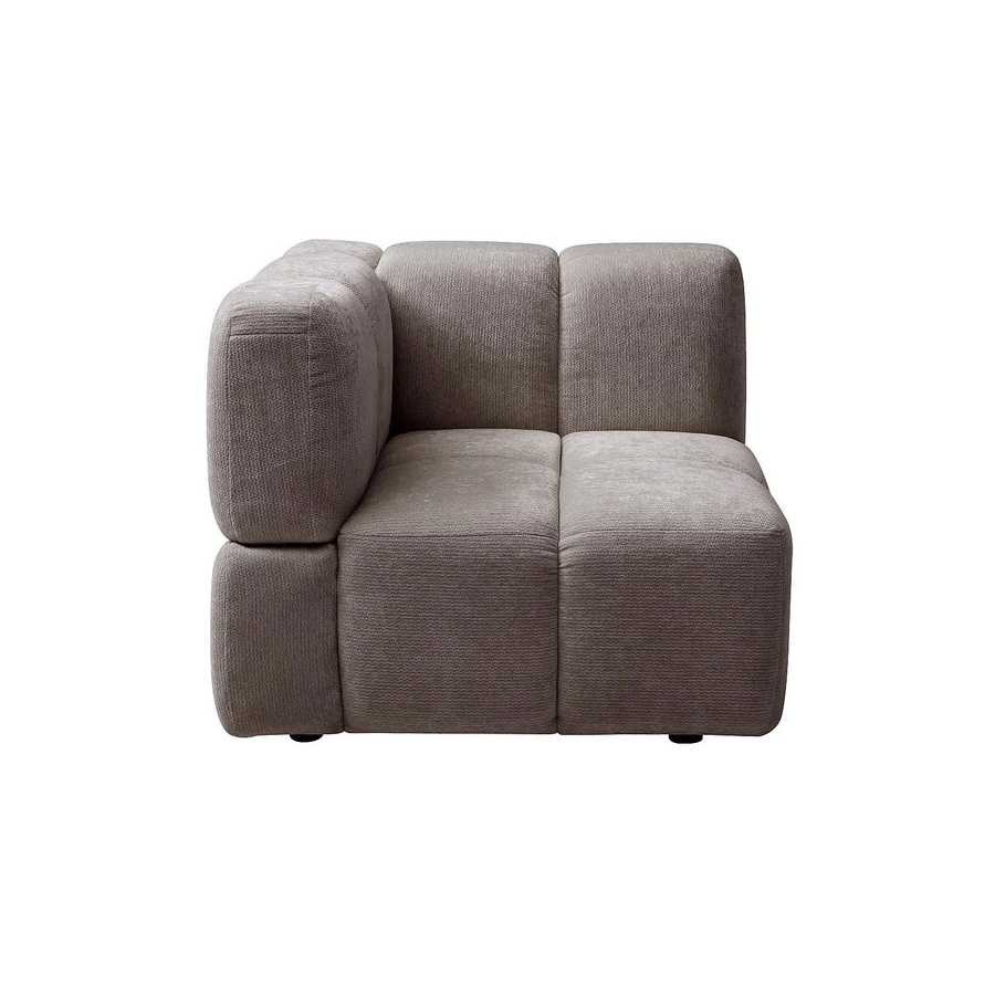 Sessel Carlivi von Vente-unique mit gerader Rückenlehne und gestepptem Design in Taupe, Höhe: 89 cm - Bild 2