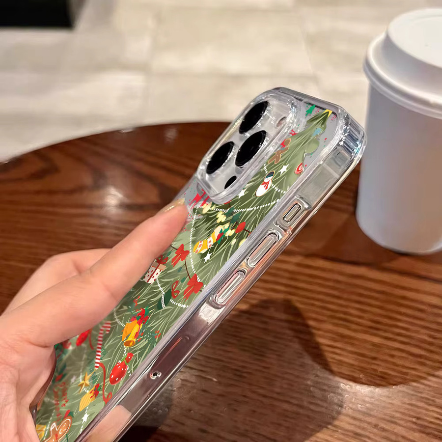 Magnetische iPhone Hülle mit Luxus Weihnachtsbaum Design für iPhone 17 Pro Max, 16, 15, 14, 13, 12 und 11 Pro Max in Multicolour - Bild 3