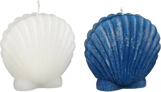 Mica Decorations Kerze in Muschelform, mehrfarbig, B/T/H: 10,5 x 4,5 x 10 cm - Bild 1
