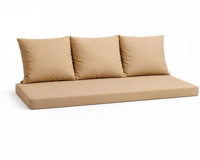 Setgarden Mix-Techno Gartenkissen für Polyrattan Möbel, 1tlg, Beige, B/T/H: 140 x 50 x 50 cm - Bild 1