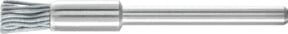 PFERD TOOLS Miniatur-Pinselbürste PBU mit SiC-Filament, Durchmesser: 5 mm, Schaft-Durchmesser: 3 mm, Korn 320, Farbe: Silber - Bild 1