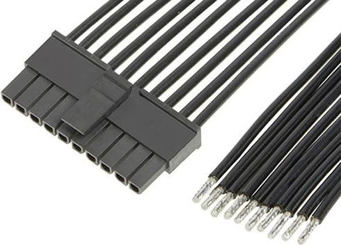 Molex Buchsengehäuse-Kabel Schwarz mit 10 Polen 2147511101 - Bild 1