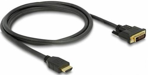 Delock HDMI auf DVI-D Adapterkabel Schwarz 1,5 m - Bild 1
