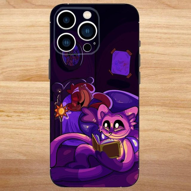 Stoßfeste Handyhülle Catnap und Dogday für Apple iPhone 16, 15, 14, 13, 12, 11, Mini, Pro, SE, MAX in Weiß Matt - Bild 1