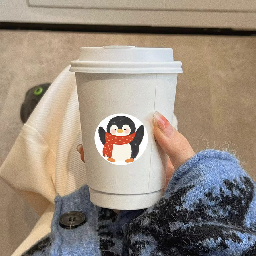 GOGOTU Pinguin-Meme-Aufkleber Set mit 500 Stück in Multicolour zur Dekoration von Gepäck, Telefon und Scrapbook - Bild 3