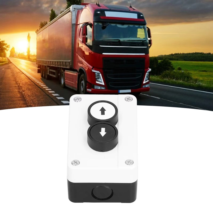 WALFRONT Bedienstation für LKW-Hebebühnen und Rolltore mit Pfeilsymbolen in Weiß - Bild 2