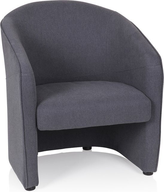 hjh OFFICE Polstersessel SAN JUAN in Stoff mit Armlehnen und Tub-Design - Bild 1
