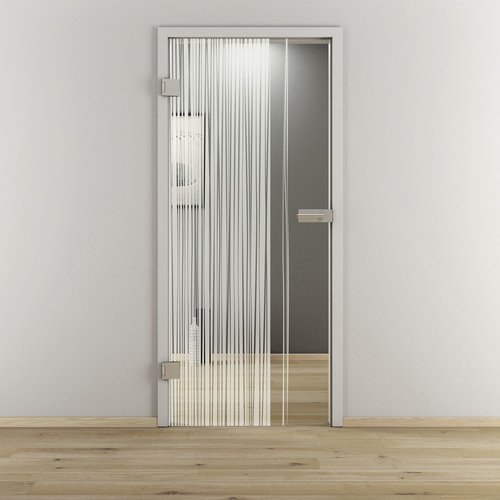 NOVADOORS Glasdrehtür NOVA 584, glänzend, transparent, B/H: 95,9 x 197,2 cm - Bild 1