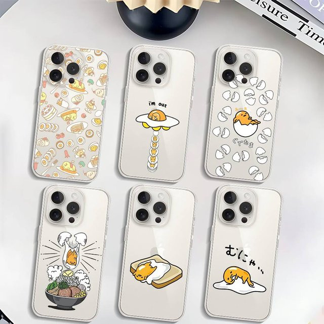 Mesuca G-Gudetama Handyhülle Transparent für iPhone 11 bis iPhone 17 Pro Max - Bild 1