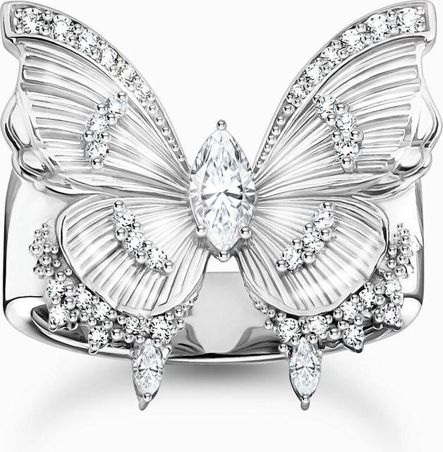 Thomas Sabo Cocktailring Butterfly, 925 Silber, Zirkonia, Damen - Bild 1