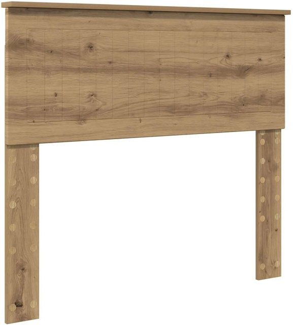 vidaXL Kopfteil Artisan-Eiche in Braun, modernes Design aus Holzwerkstoff, Breite: 100 cm, Höhe: 102 cm, Tiefe: 7 cm - Bild 1