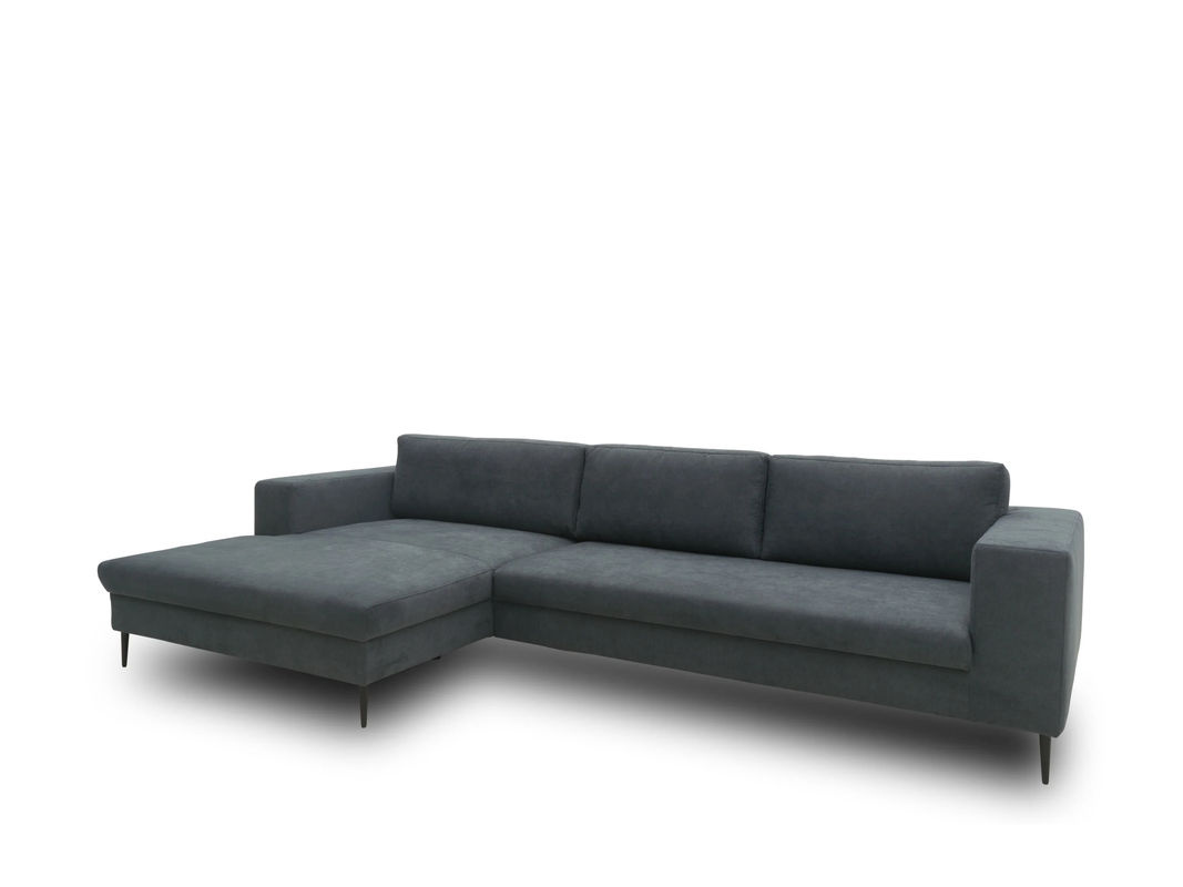 DOMO Ecksofa Modica mit Longchair in Dunkelgrau, B/T/H: 329 x 173 x 43 cm - Bild 2