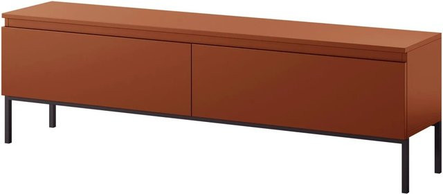 Selsey TV-Lowboard Bemmi in Ziegelrot matt mit Breite: 150 cm - Bild 1