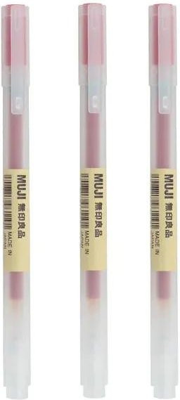 MUJI Gel Stift in Rot mit 0,38 mm Spitze für Schule und Büro - Bild 1