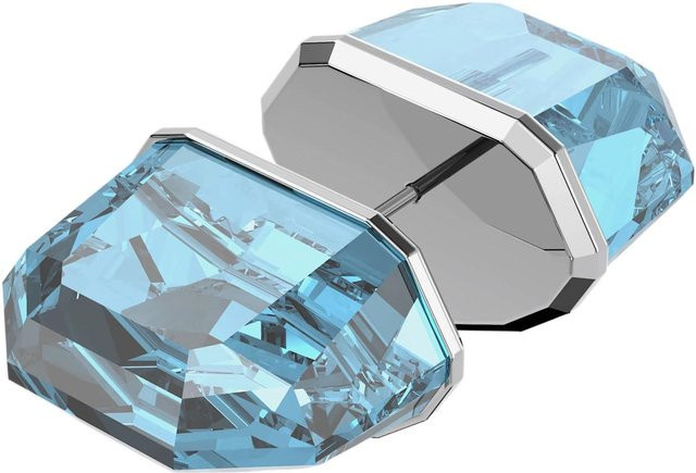 Swarovski Ohrring, Blau, Edelstahl, Kristall, Damen - Bild 1