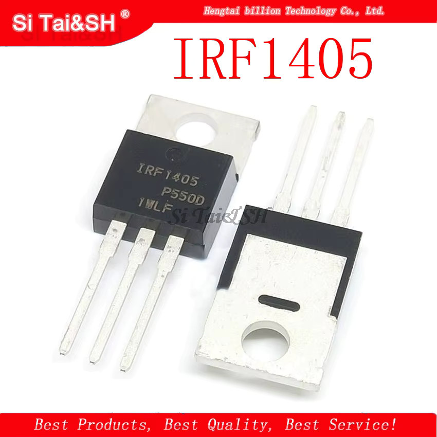 10er Set Transistoren Si Tai&SH in Schwarz, verschiedene Modelle wie IRF1404, IRF1405, IRF1407, IRF2807, IRF3710, LM317T und IRF3205 im TO-220 Gehäuse - Bild 2
