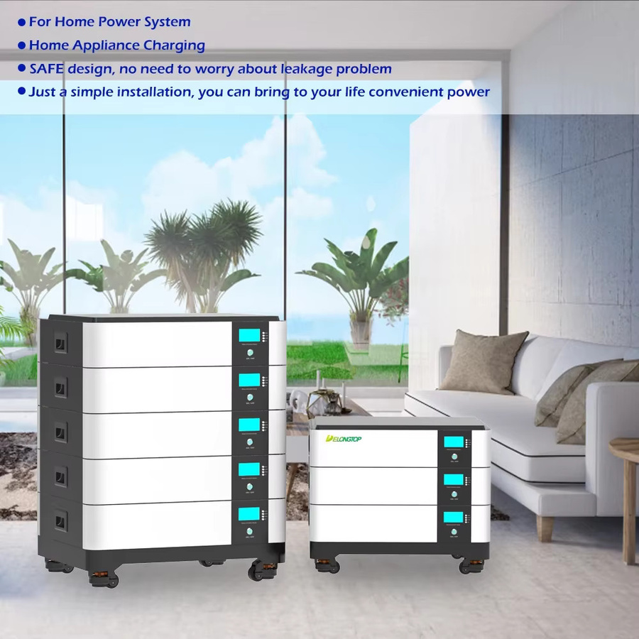 XMSJ All-in-One-Solarsystem mit 20 kWh Speicher und stapelbarer LiFePO4-Batterie in Weiß - Bild 2
