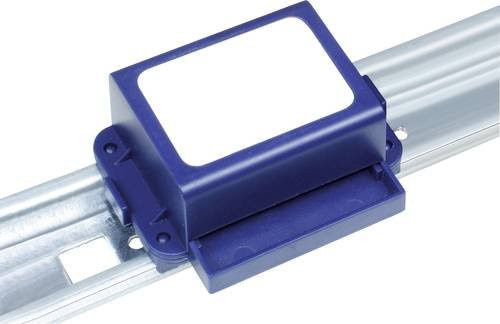 TowiTek Universal-Modulgehäuse für Hutschiene aus Kunststoff in Blau passend für RFID-Zugangskontrolle-Funkmodule - Bild 1