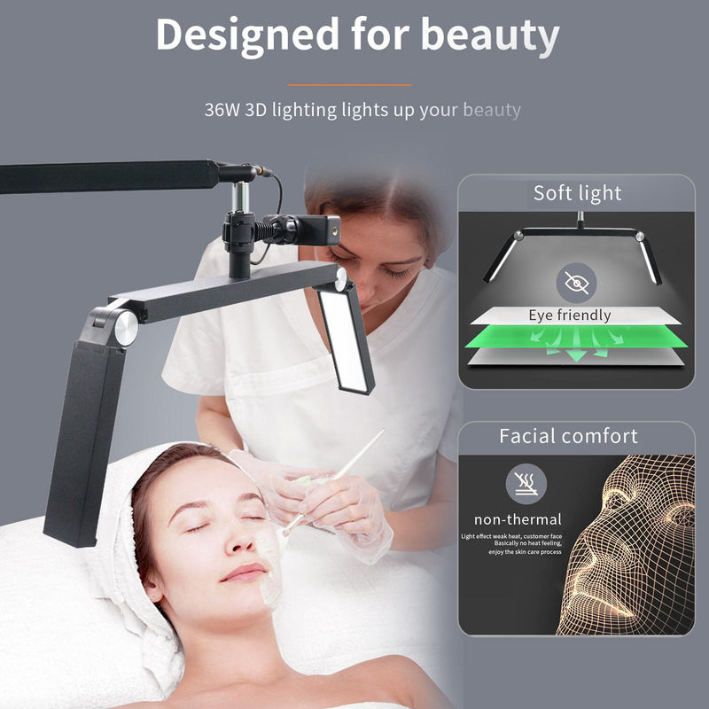 Andoer HD-M18X Boden-LED-Videoleuchte 36W, faltbares LED-Fülllicht für Beauty und Profis, Schwarz, dimmbar, 3200K-5600K - Bild 4
