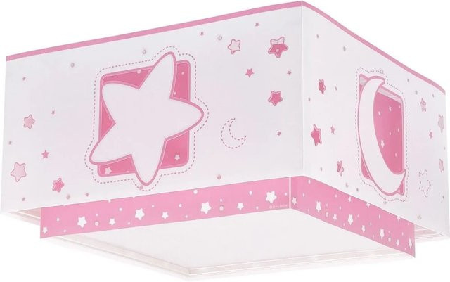 Dalber Deckenleuchte Luna und Sterne für das Kinderzimmer in Rosa und Pink - Bild 1