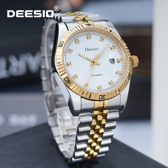 Deesio Armbanduhr, Automatik, Edelstahl, Bicolor, Herren - Bild 1