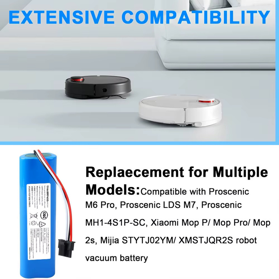 Xiaomi Lithium-Ionen-Akku MH1-4S1P-SC INR18650 in Blau mit 3500 mAh und integriertem Mehrfachschutz - Bild 2