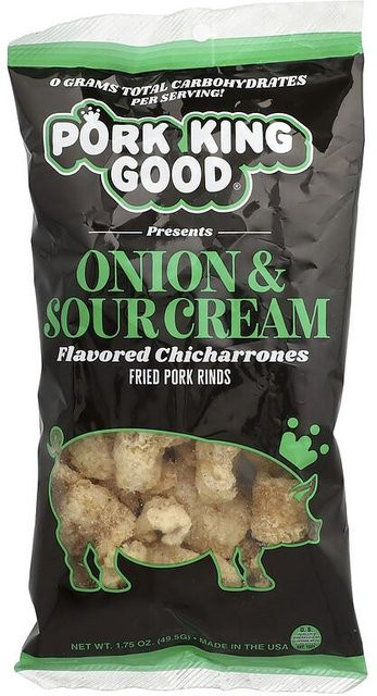 Schweinekönig Chicharrones Zwiebel & saure Sahne 49,5 g - Bild 1