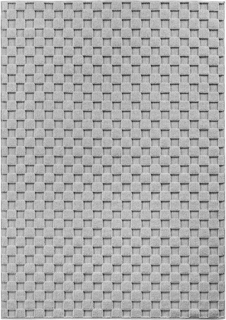 Ayyildiz Kurzflorteppich Helix Silber B/H/L: 200 x 0,7 x 290 cm - Bild 1