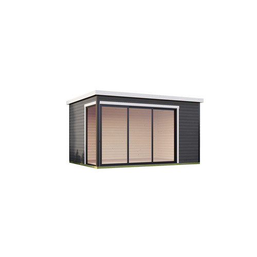 Lasita Gartenhaus Austin mit Flachdach in Carbongrau, B/H/T: 439,6 x 239,4 x 319,6 cm - Bild 2