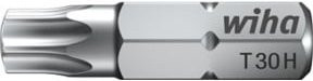 Wiha Bit Standard TX Tamper Resistant 1/4 Zoll T30H mit Bohrung, silber, Edelstahl - Bild 1