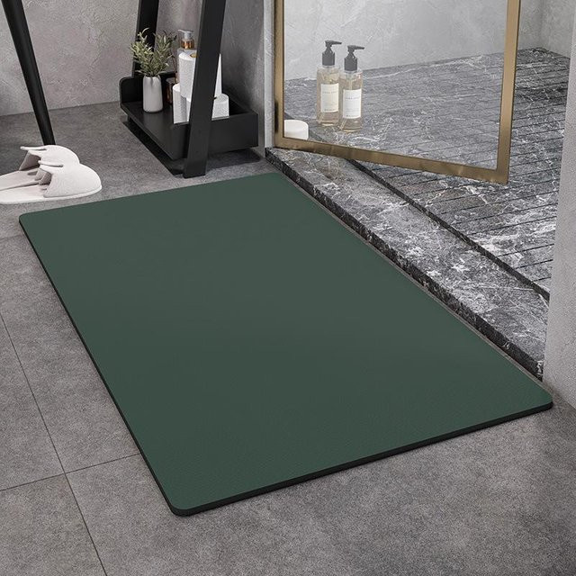 Waschbare Diatomeenerde-Fußmatte für das Badezimmer, rutschfest und feuchtigkeitsabsorbierend, B/T: 60 x 40 cm - Bild 1