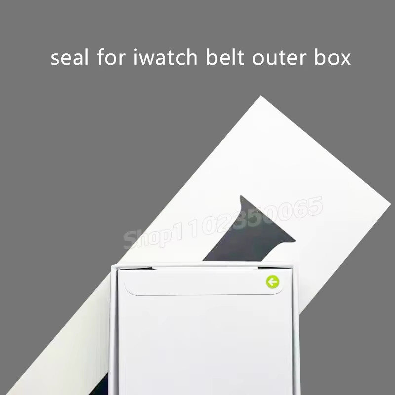 Uhrenarmband-Verpackungsbox-Siegelaufkleber, weiß, 10 Stück - Bild 3