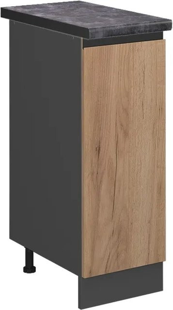 Vicco Apothekerschrank R-Line Goldkraft Eiche/Anthrazit, B/T/H: 30 x 60 x 81,6 cm - Bild 1