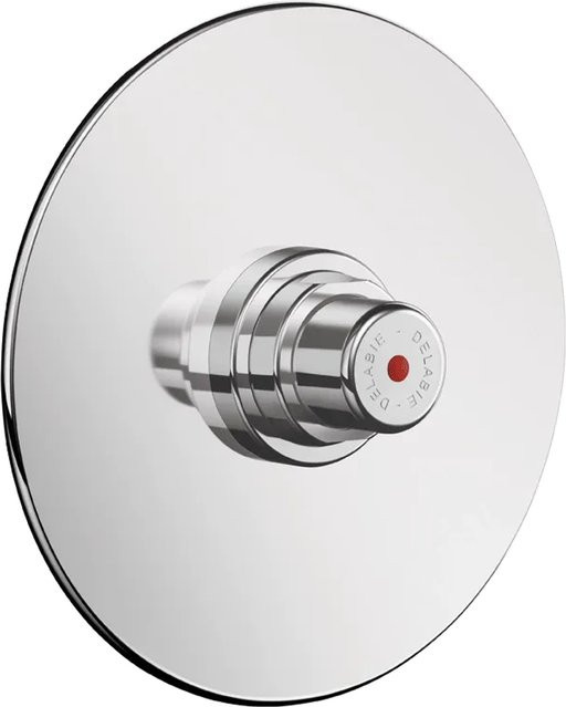 Delabie TEMPOSTOP Selbstschluss-Duschventil G1/2 Unterputz in Chrom, Durchmesser: 130 mm - Bild 1