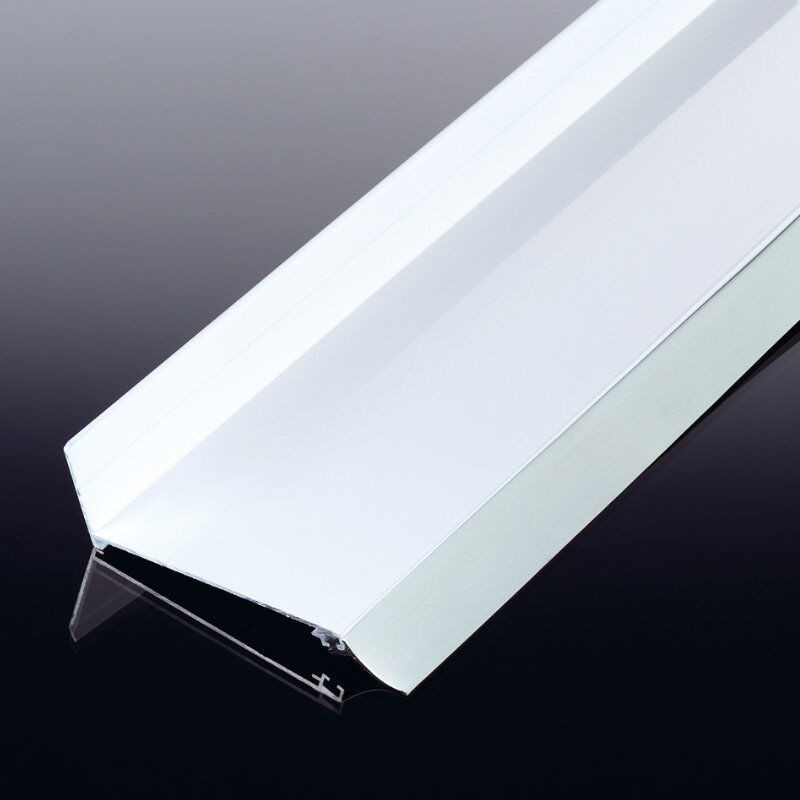 T&J Alu-Wandanschlussprofil inklusive Dichtung aus Aluminium in Weiß oder Anthrazit mit 120 mm Breite - Bild 1