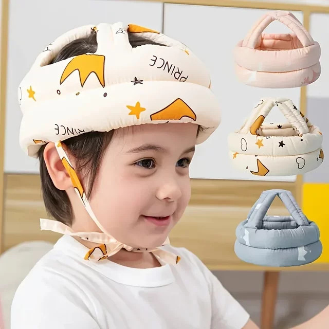 Baby Kopfschutz Kappe Anti-Fall Polster in Pink zum Schutz beim Laufenlernen - Bild 1