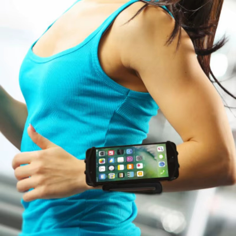 Universelle Sport-Armband-Handyhülle für Fitness, Laufen und Outdoor-Aktivitäten in Blau - Bild 1
